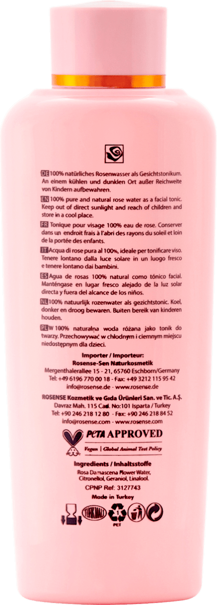 Rosense Face Toner Rose Water, 300 ml