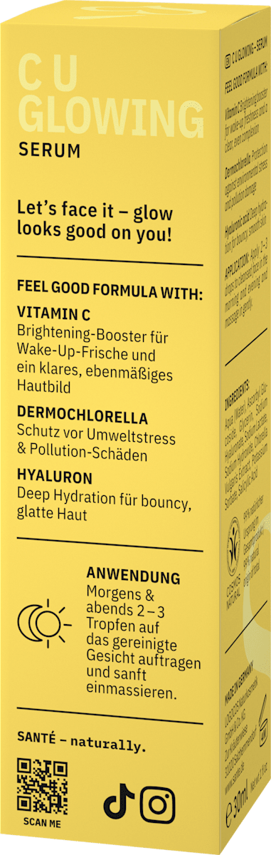 Santé naturally. Face Serum C U Glowing, 30 ml