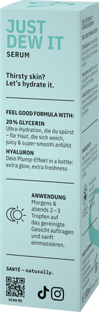 Santé naturally. Face Serum Just Dew IT Hydration, 30 ml