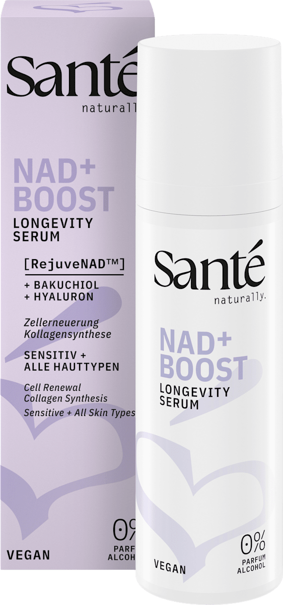 Santé naturally. Face Serum NAD+ Boost Longevity, 30 ml