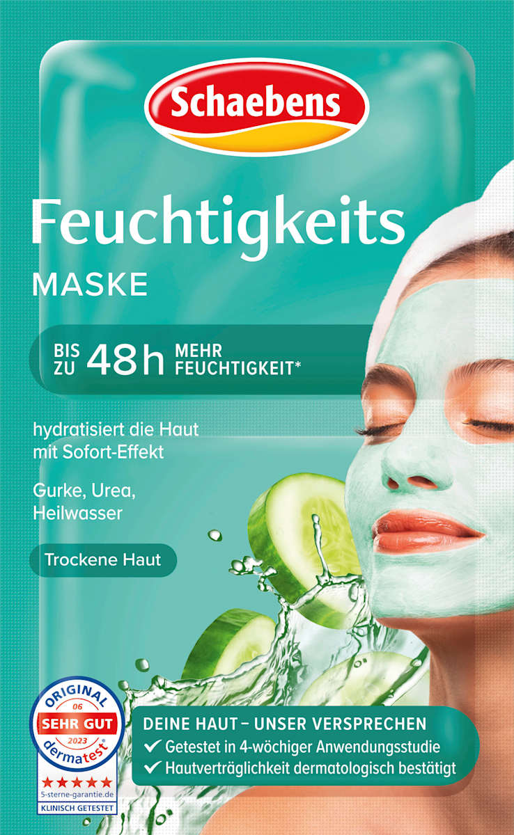 Schaebens Face Mask Instant Moisture (2x5 ml), 10 ml