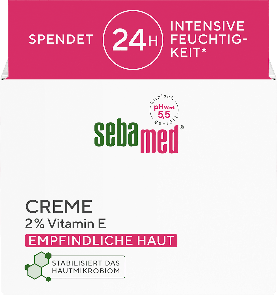 sebamed Moisturizer, 2% Vitamin E, 75 ml