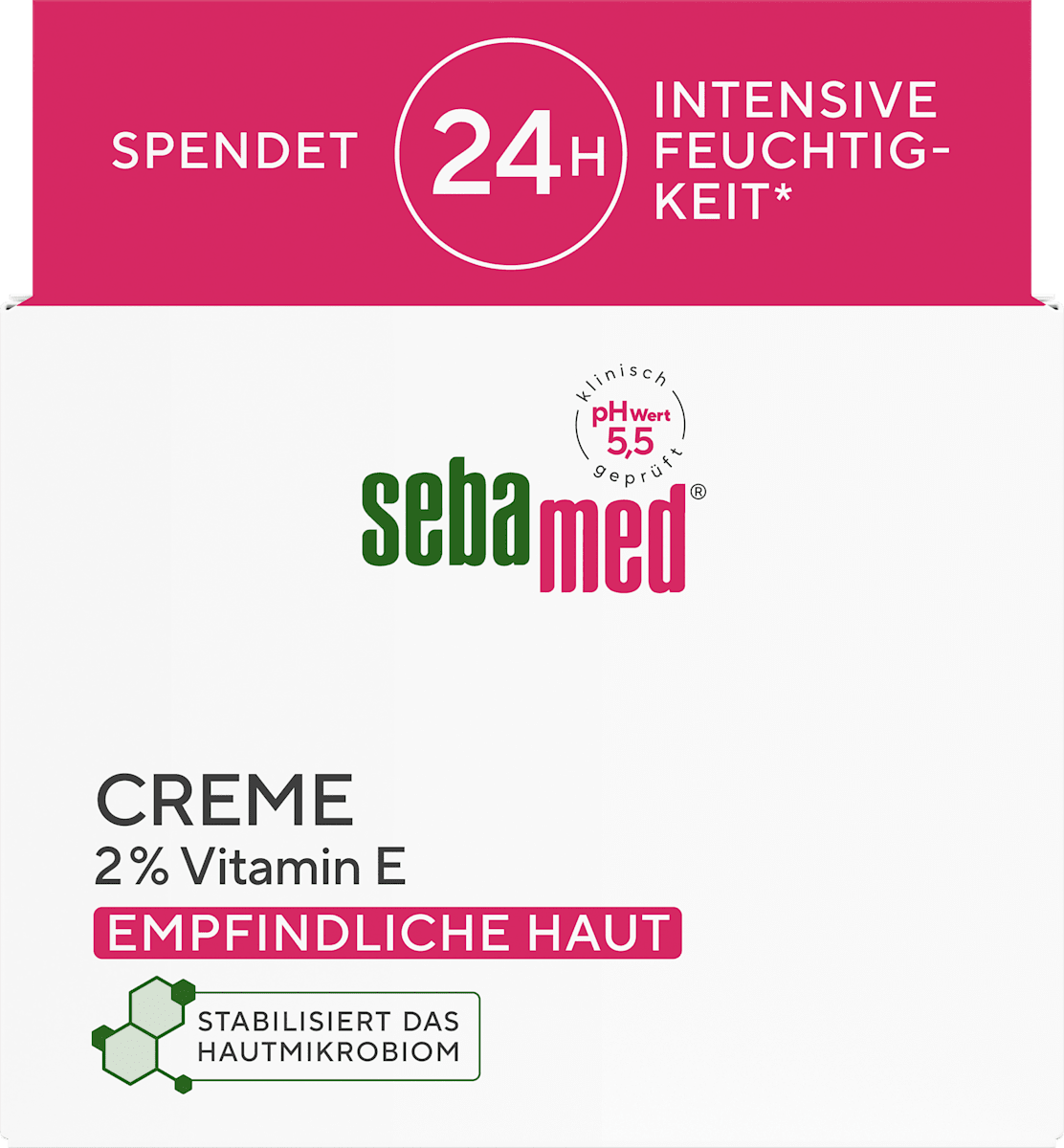 sebamed Moisturizer, 2% Vitamin E, 75 ml