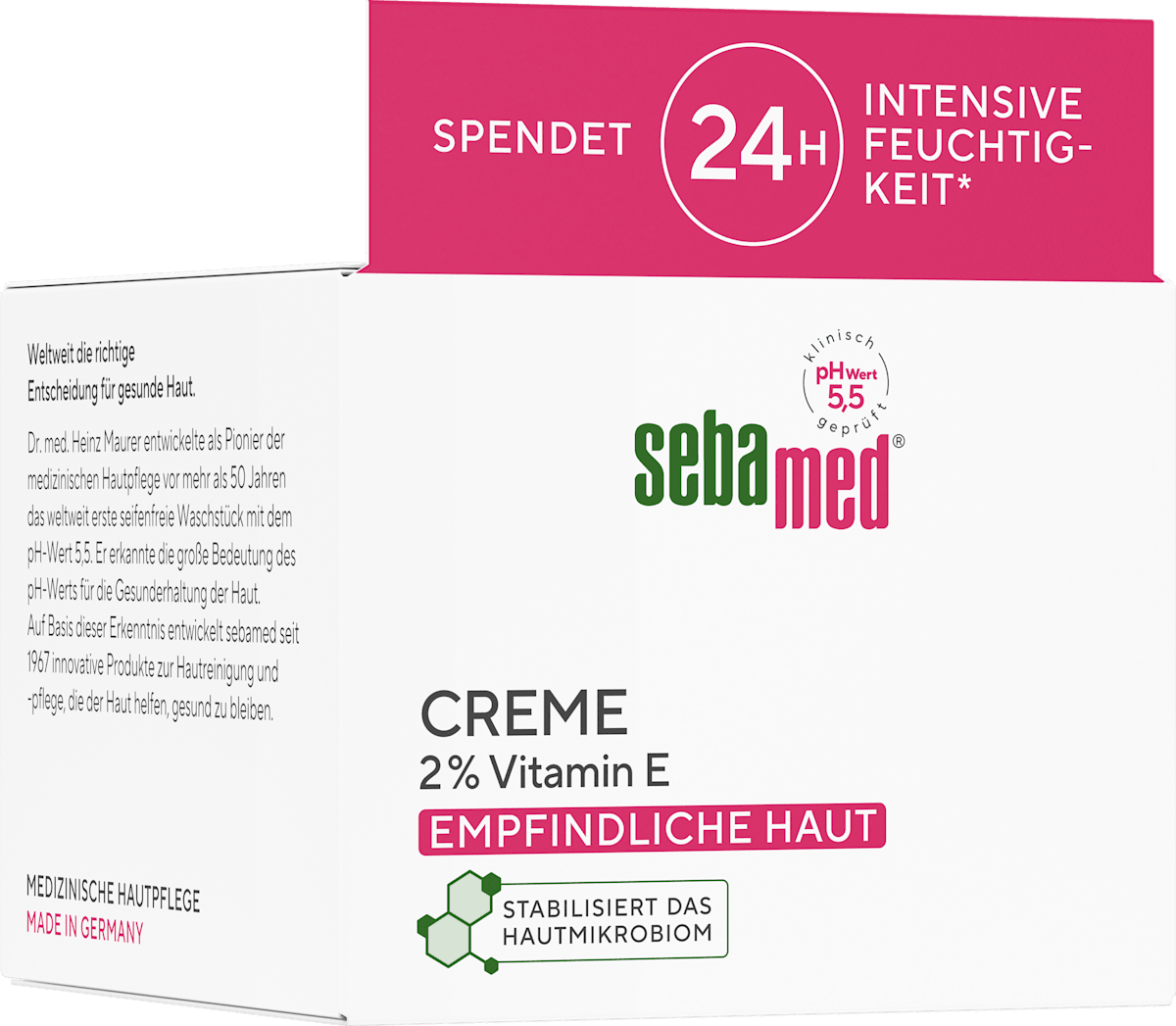 sebamed Moisturizer, 2% Vitamin E, 75 ml