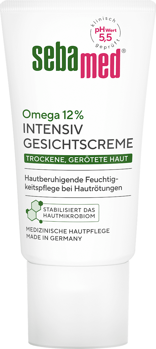 sebamed Face Cream Intensive Omega 12% Dry, Red Skin, 50 ml