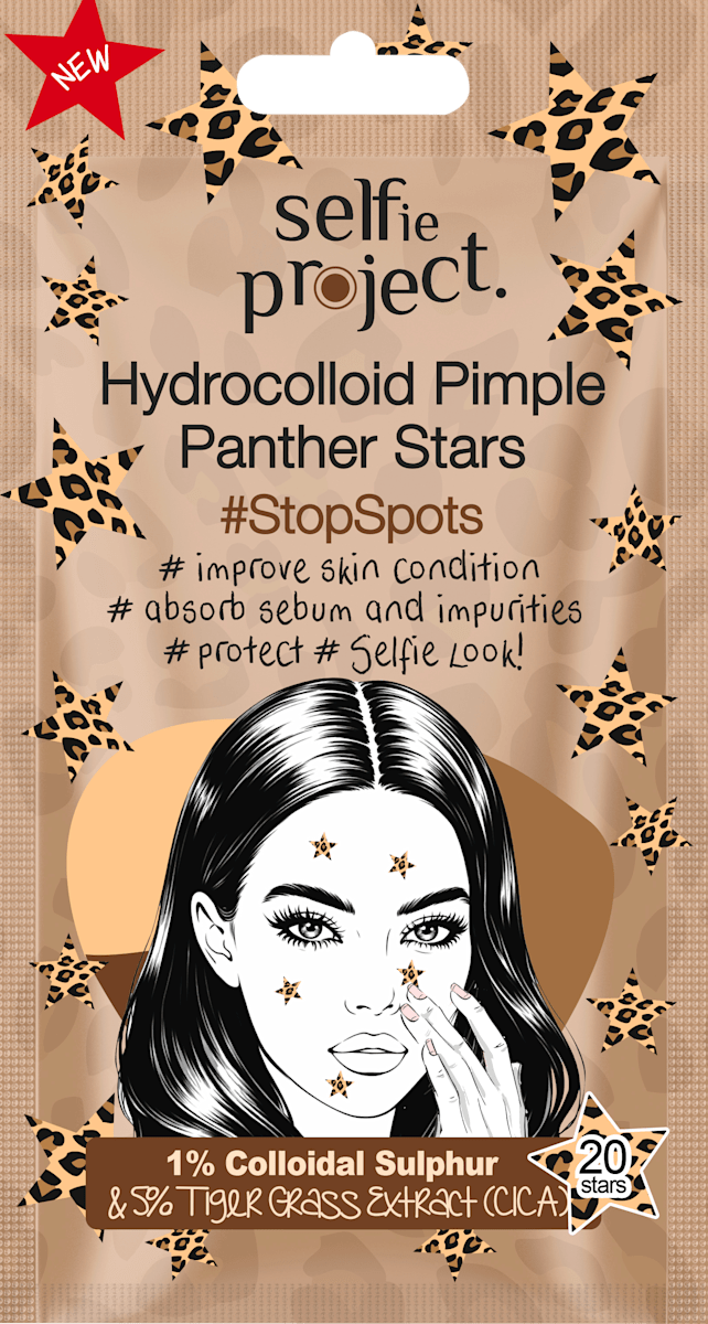 Selfie Project Pimple Patches Panther Stars