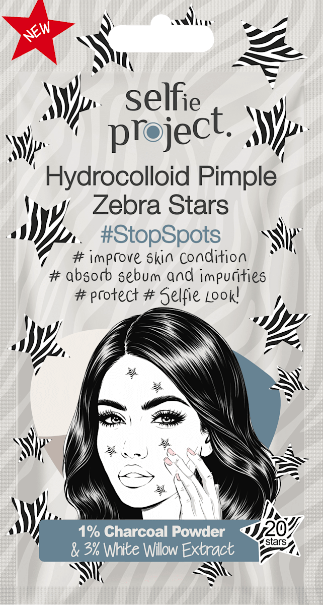 Selfie Project Pimple Patches Zebra Stars