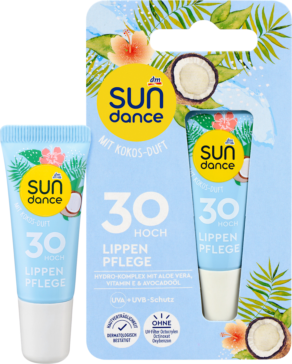 SUNDANCE Lip Care Tube with Coconut Scent, SPF 30, 10 ml