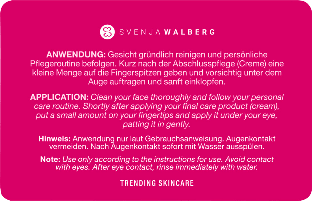 Svenja Walberg Eye Cream eyebaghack (5x1 ml), 5 ml