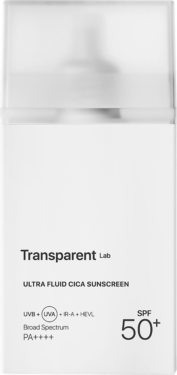 Transparent Lab Face Fluid Ultra Fluid Cica Sunscreen SPF 50+, 100 ml