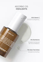 Transparent Lab Face Serum 15% Vitamin C, 30 ml