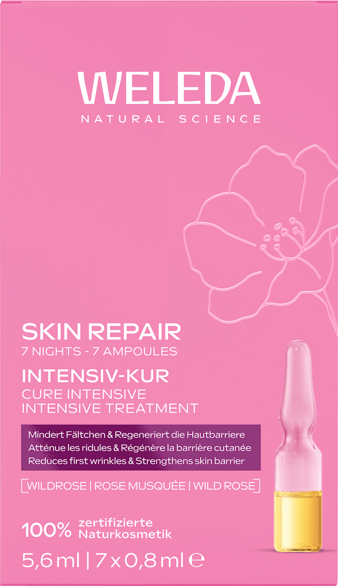 WELEDA Intensive Treatment Ampoules Wild Rose (7 x 0.8 ml), 5.6 ml