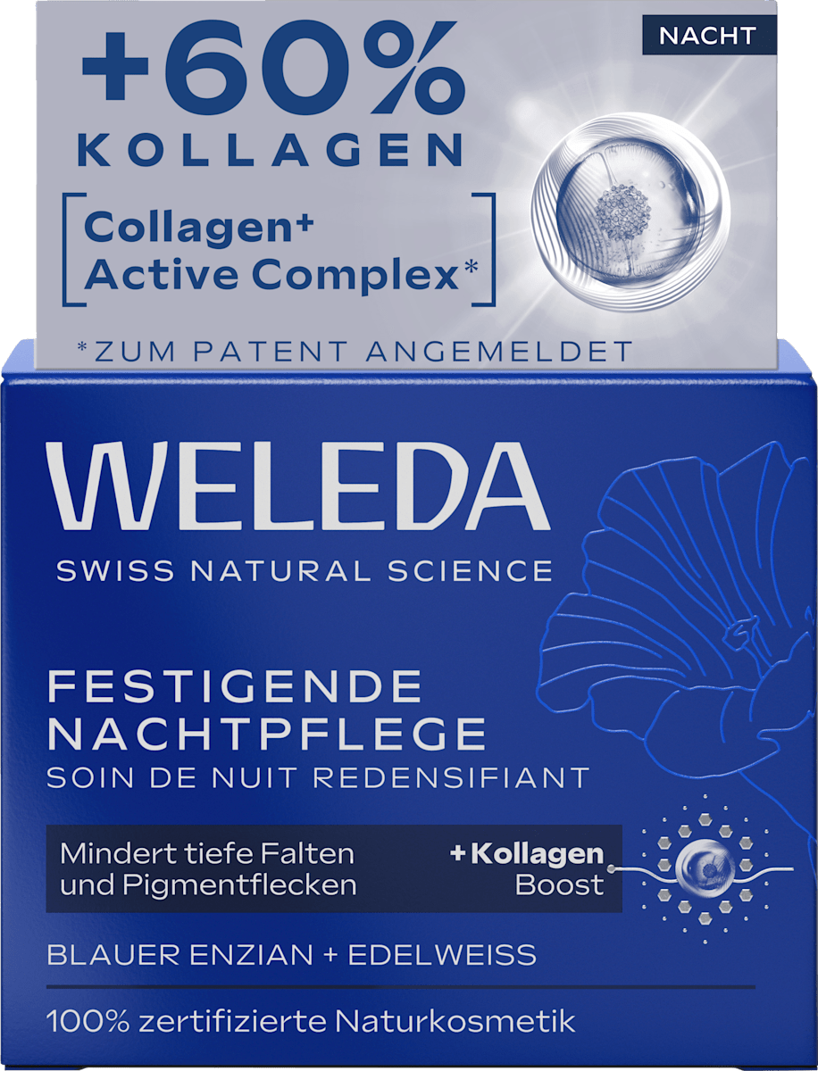 WELEDA Night Cream Firming Blue Gentian & Edelweiss, 40 ml