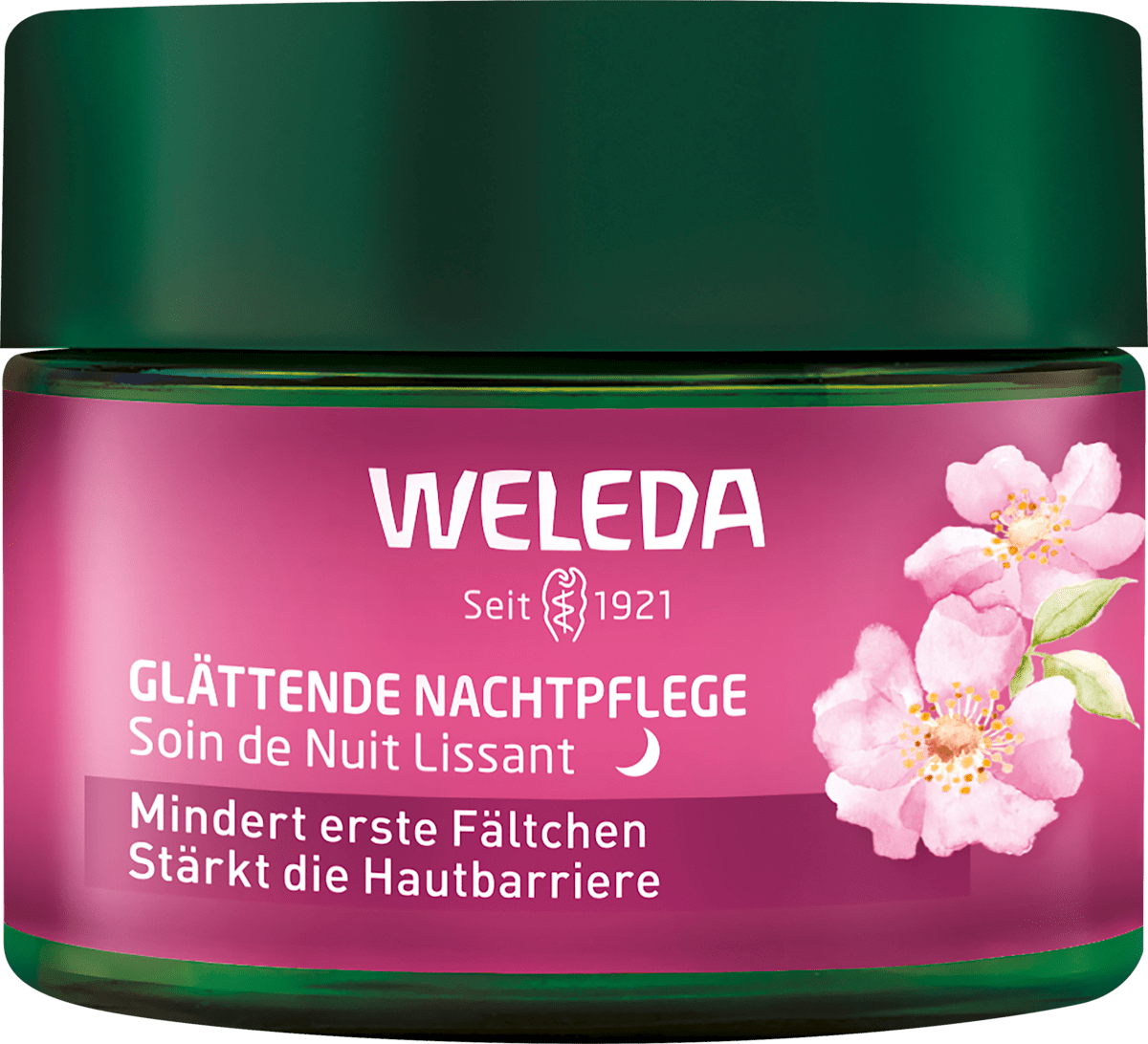 WELEDA Night Cream Smoothing Wild Rose & White Tea, 40 ml
