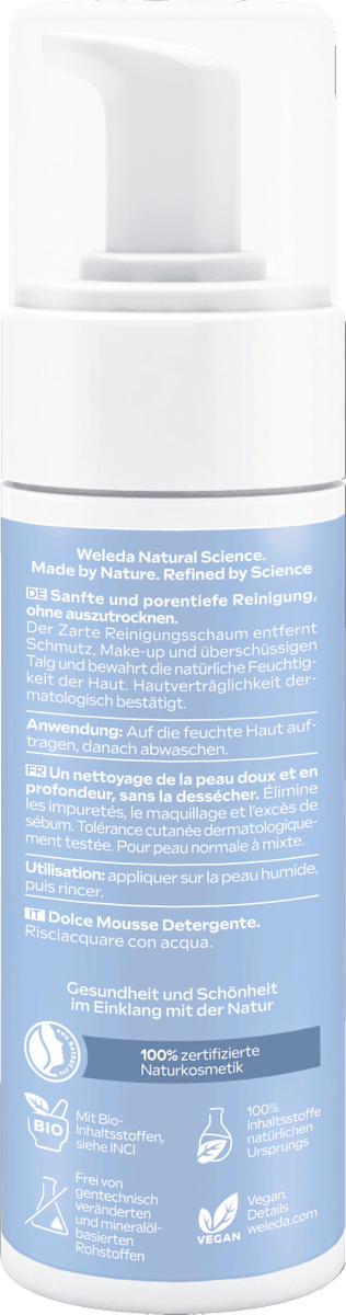 WELEDA Gentle Cleansing Foam, 150 ml