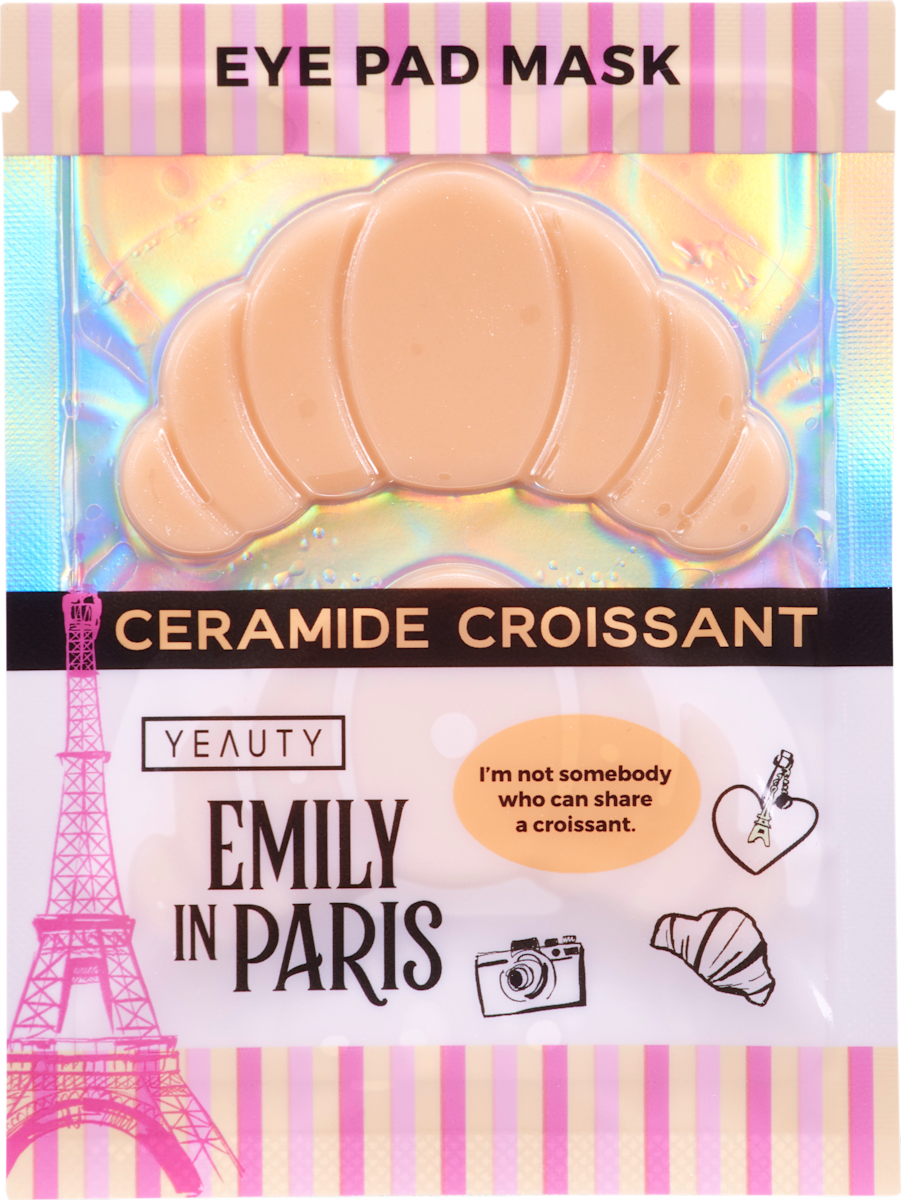 Yeauty Eye Pads Emily in Paris Ceramide Croissant (1 pair), 2 pcs