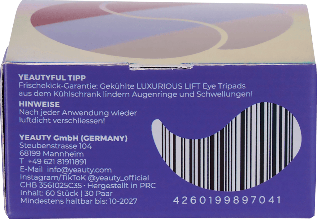 Yeauty Eye Pads Luxurious Lift, 60 pcs