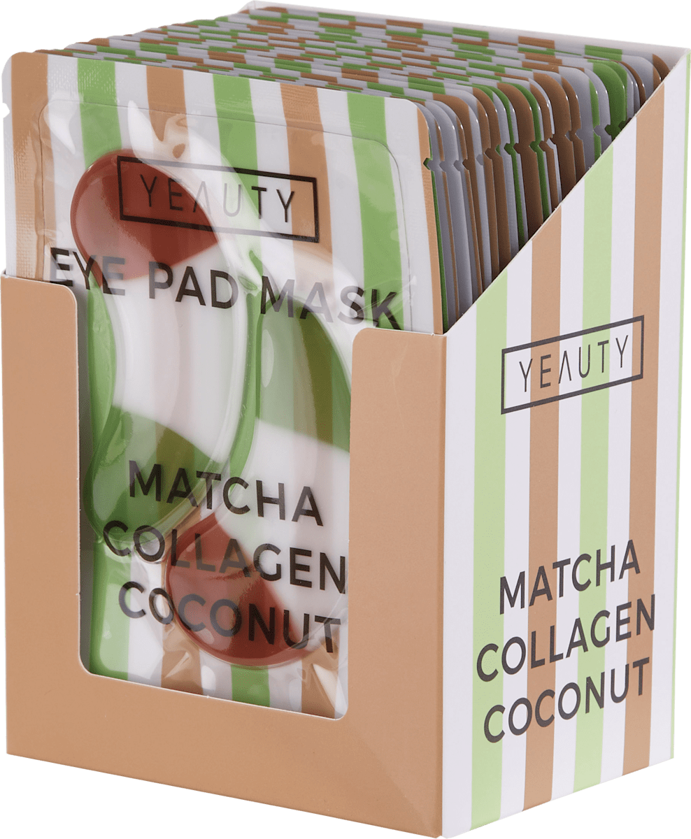 Yeauty Eye Pads Matcha Collagen Coconut (1 Pair), 2 pcs