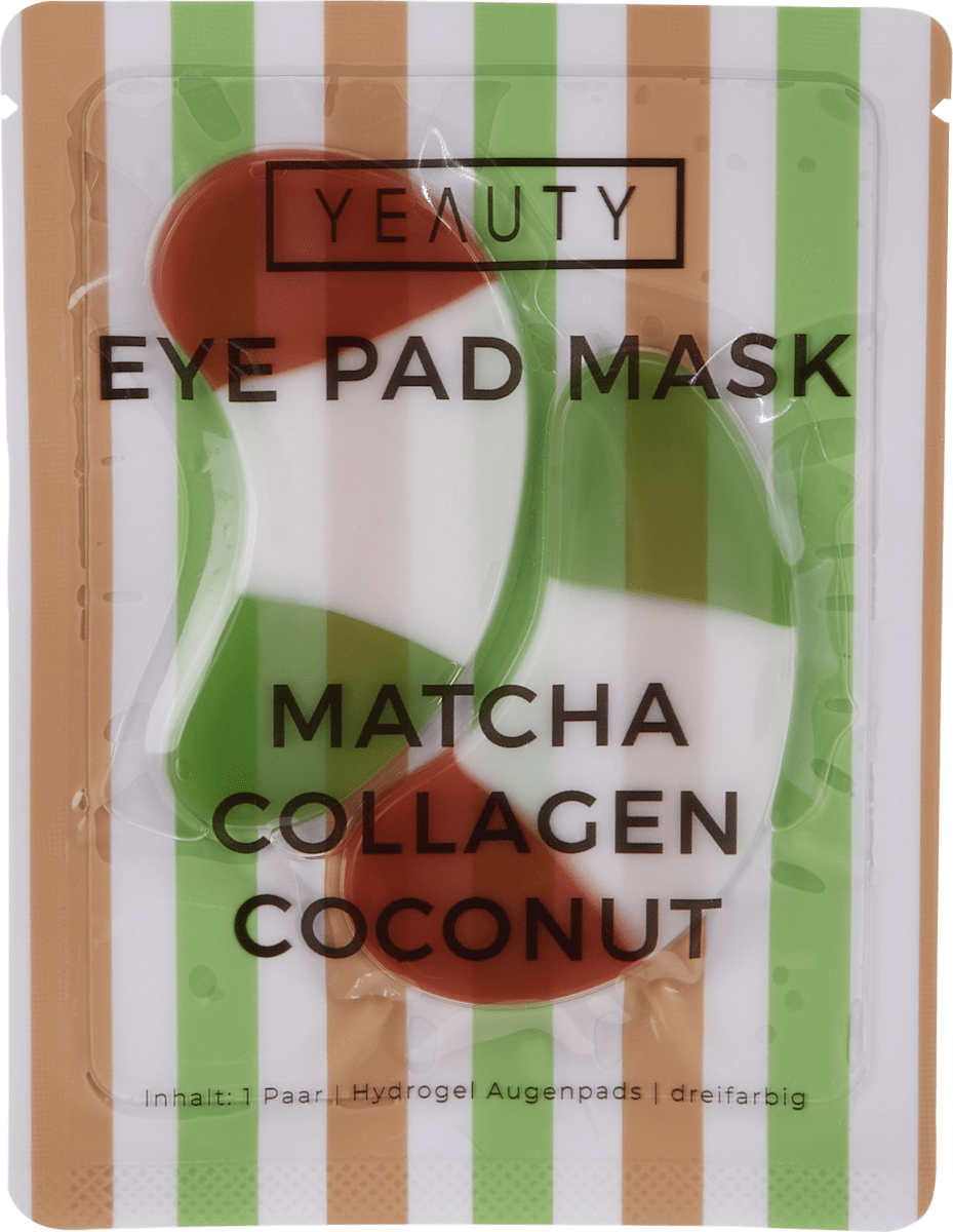 Yeauty Eye Pads Matcha Collagen Coconut (1 Pair), 2 pcs