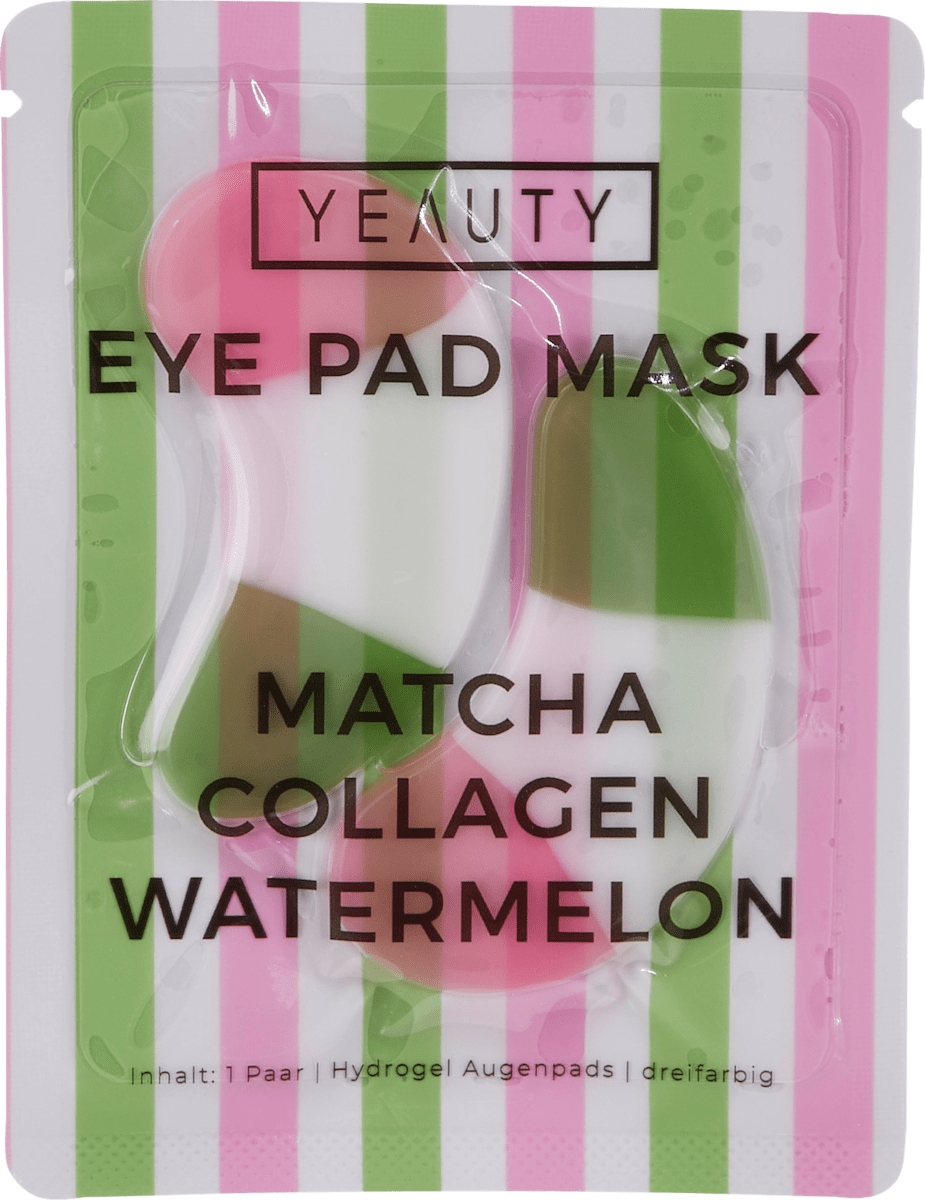 Yeauty Eye Pads Matcha Collagen Watermelon (1 Pair), 2 pcs