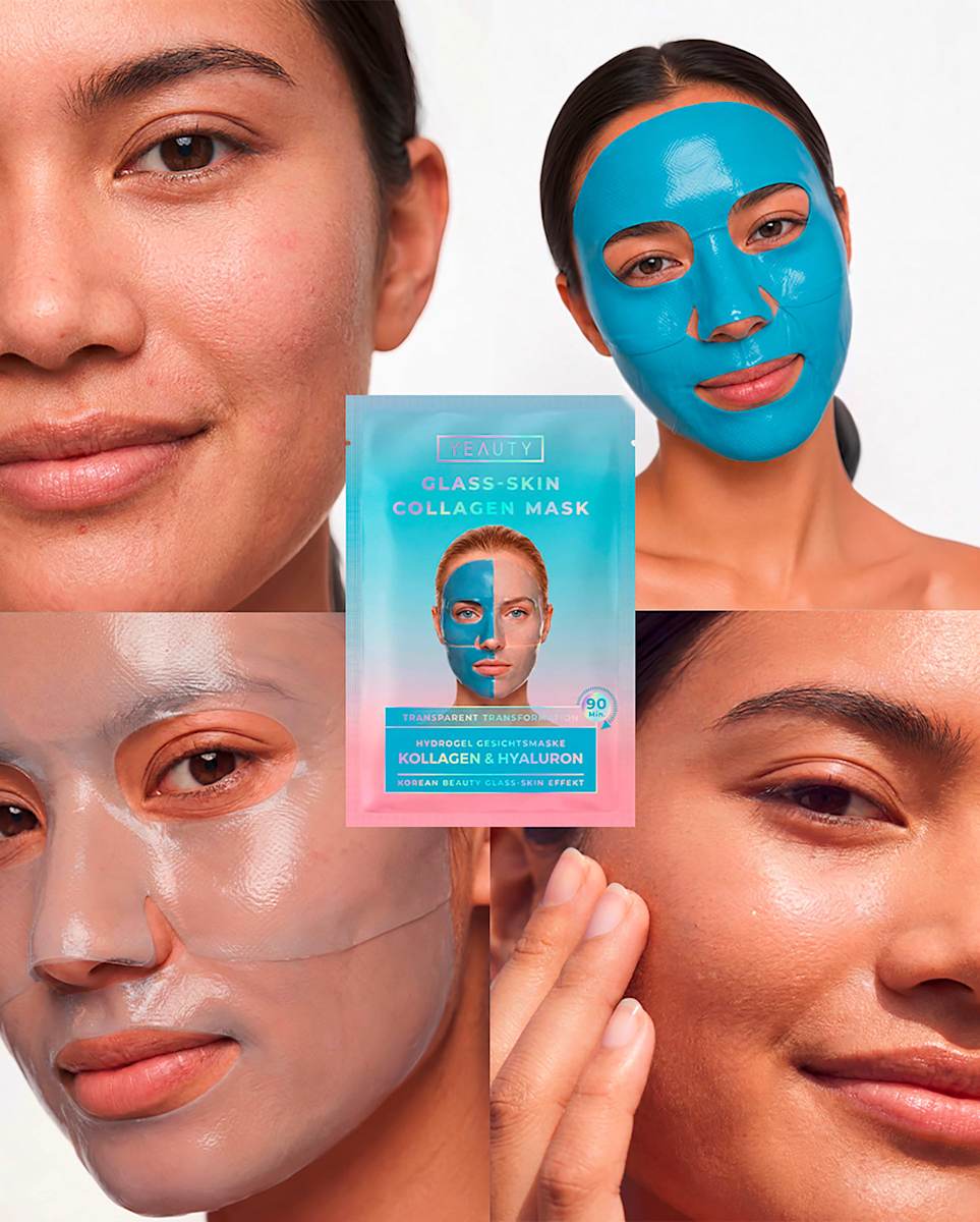 Yeauty Face Mask Glass-Skin Hydrogel Collagen & Hyaluron, 1 pc