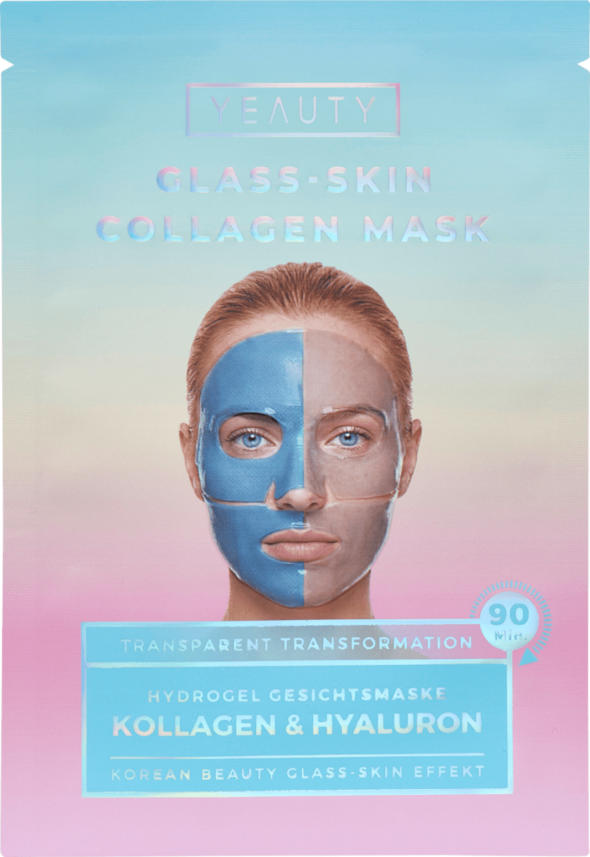 Yeauty Face Mask Glass-Skin Hydrogel Collagen & Hyaluron, 1 pc